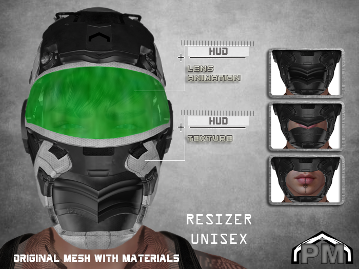 PM Cyberpunk Mask Leyak PM Men's Fashion 3D