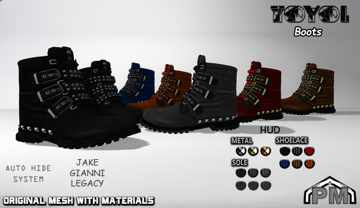 :PM: Cyberpunk Boots Toyol – FATPACK – :PM: 3D